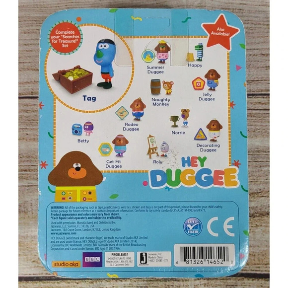 Jazwares HEY DUGGEE Pirate Duggee Searches For Treasure Figure Toy 3" New - Picture 2 of 3